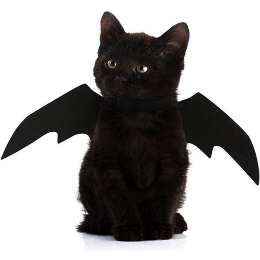 JMT-846090 Halloween Pet Bat Wings Costume for Cats and Dogs - Lightweight Felt Fabric Decoration