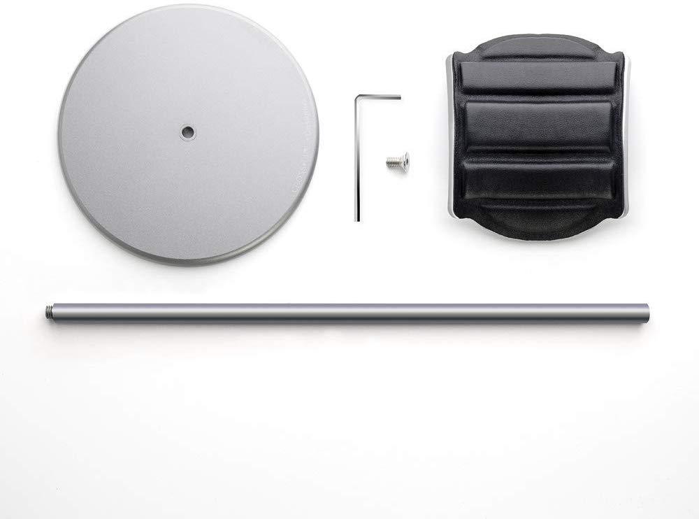 JMT-846090 Metal Helmet Holder Stand for Earphones - Space-Saving Design in Grey Aluminum Alloy