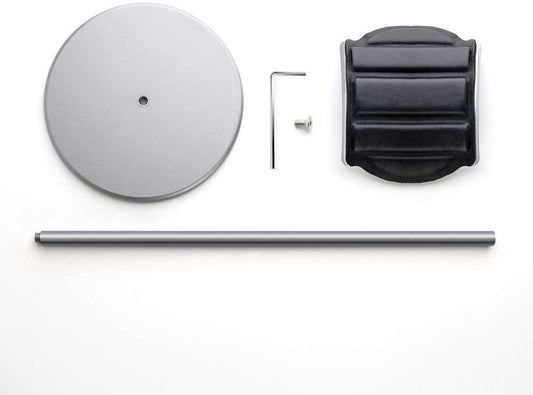 JMT-846090 Metal Helmet Holder Stand for Earphones - Space-Saving Design in Grey Aluminum Alloy