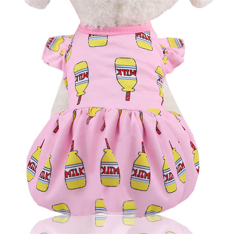 JMT-846218 Couple Mesh Pets Skirt T-shirt Vest Outfit for Dogs and Cats