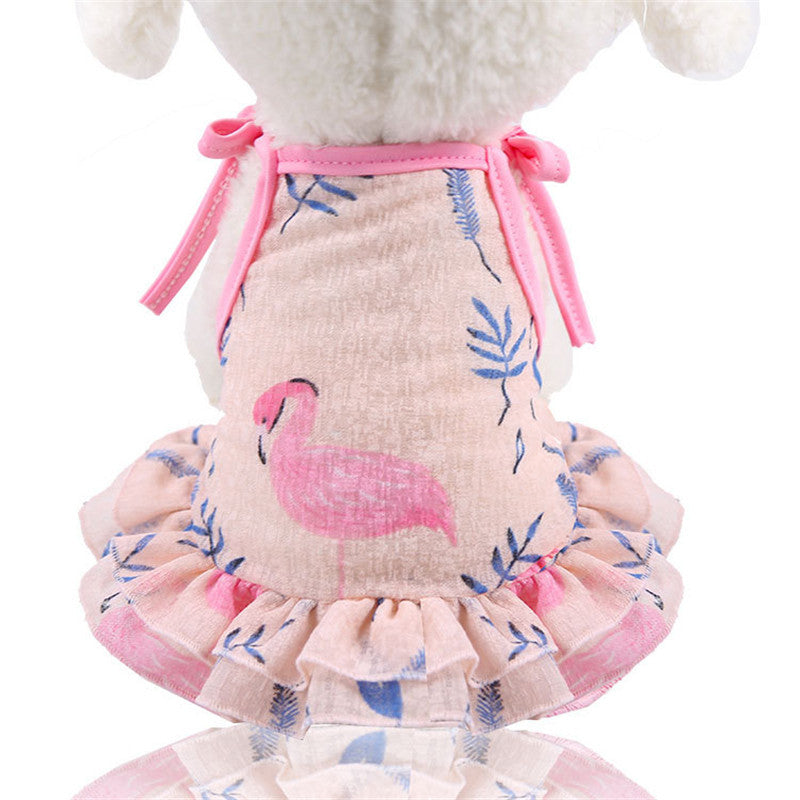 JMT-846218 Couple Mesh Pets Skirt T-shirt Vest Outfit for Dogs and Cats