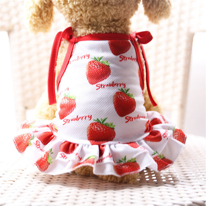 JMT-846218 Couple Mesh Pets Skirt T-shirt Vest Outfit for Dogs and Cats