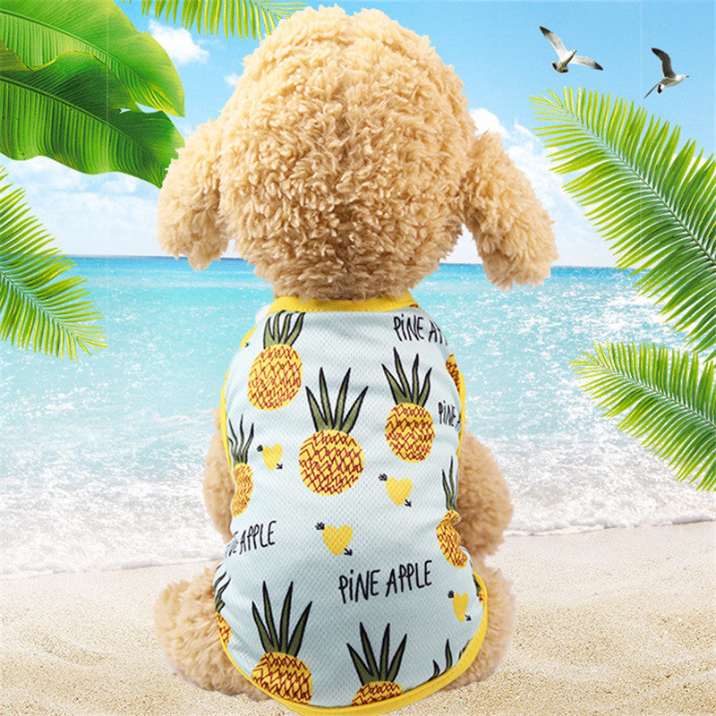 JMT-846218 Couple Mesh Pets Skirt T-shirt Vest Outfit for Dogs and Cats