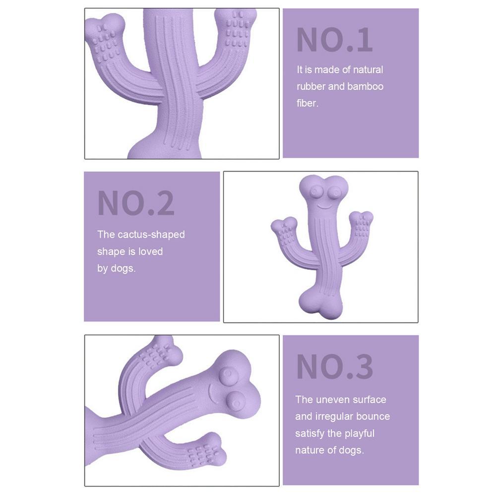 JMT-846282 Ultra Durable Cactus Chew Toy for Puppies and Dogs - Interactive Boredom Buster