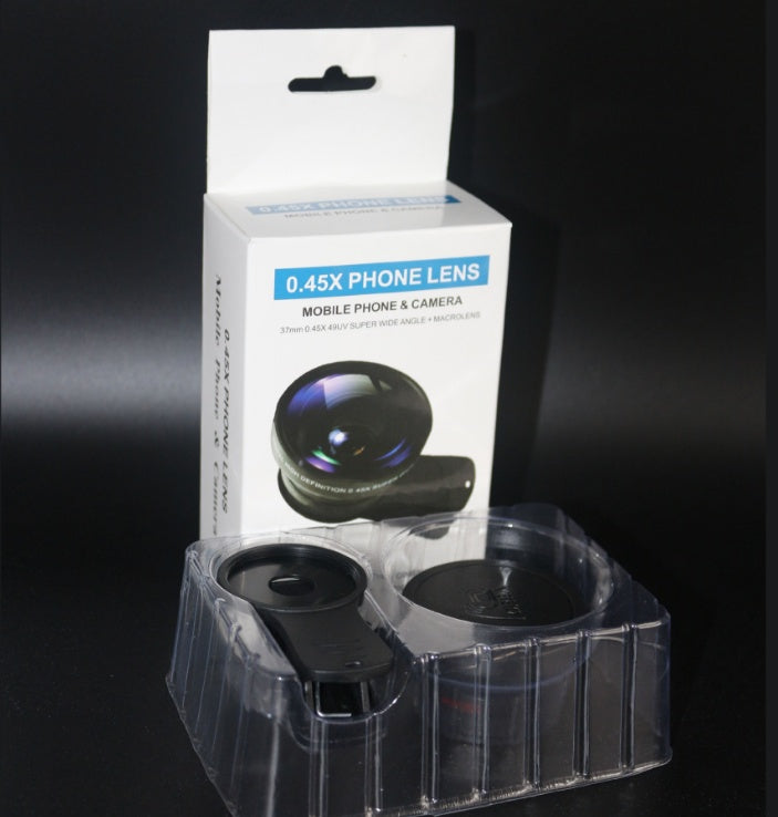 JMT-846474 2-in-1 Clip-On 0.45x Wide Angle & 12.5x Macro Lens for Mobile Phones and Digital Cameras