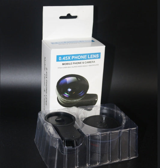 JMT-846474 2-in-1 Clip-On 0.45x Wide Angle & 12.5x Macro Lens for Mobile Phones and Digital Cameras