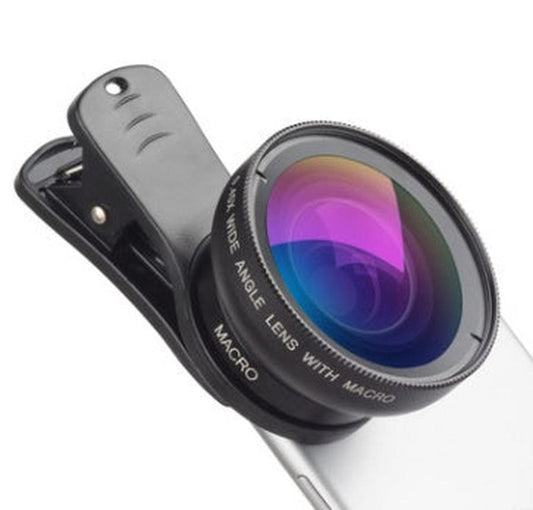 JMT-846474 2-in-1 Clip-On 0.45x Wide Angle & 12.5x Macro Lens for Mobile Phones and Digital Cameras