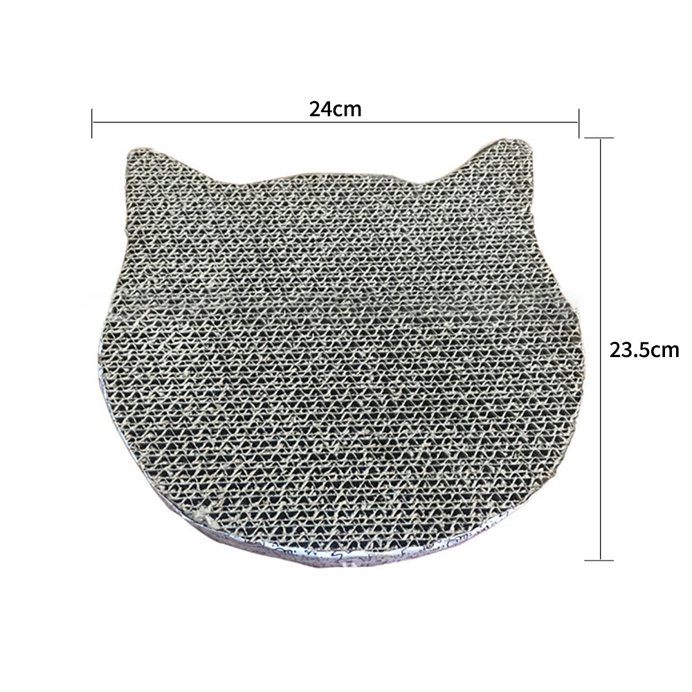 JMT-846474 Interactive Corrugated Cat Scratcher - Fish, Butterfly & Cat Head Designs
