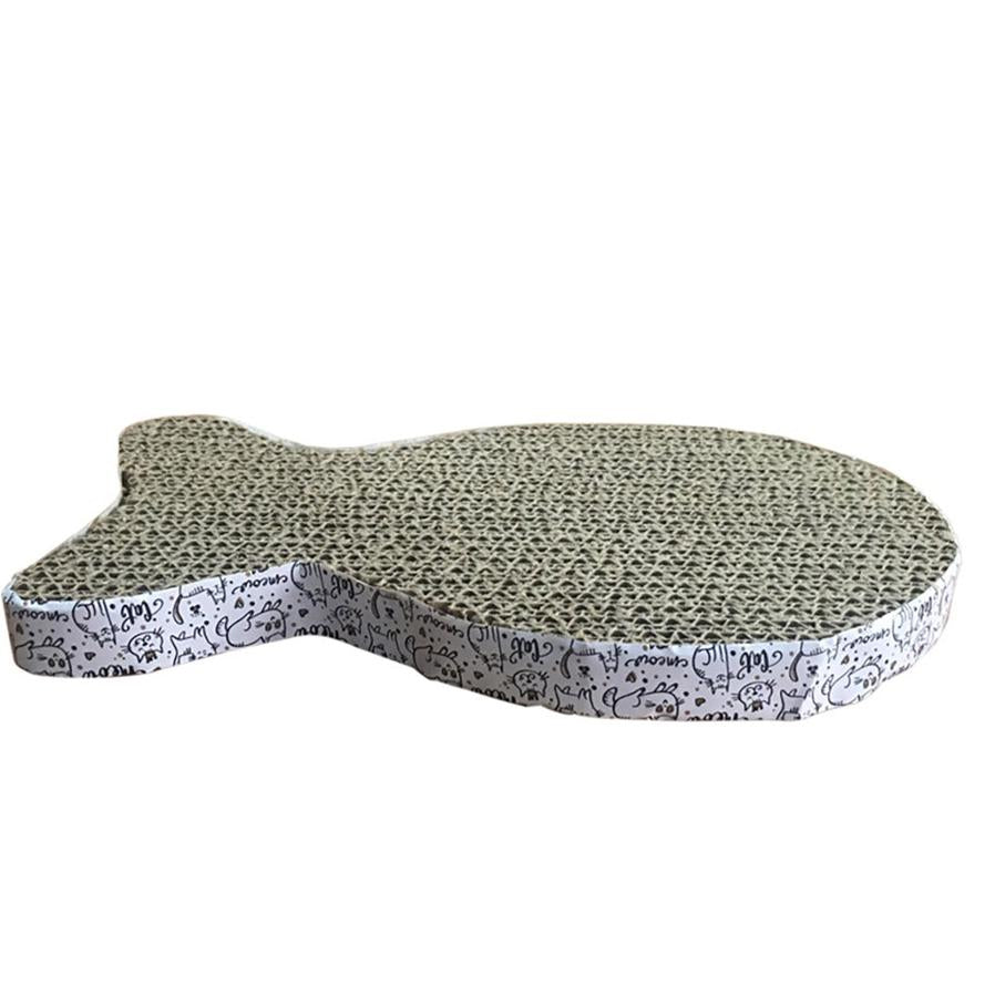 JMT-846474 Interactive Corrugated Cat Scratcher - Fish, Butterfly & Cat Head Designs