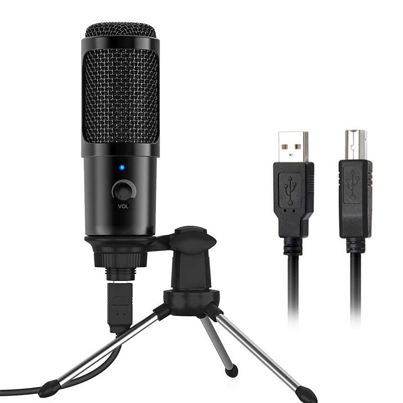 JMT-846794 Wired USB Condenser Microphone for Computer Recording and K Karaoke Sessions