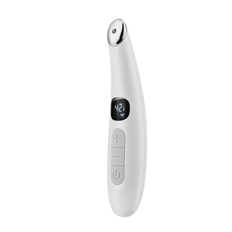 JMT-846858 Aluminum Alloy Eye Massager with Adjustable Temperature and Vibration Therapy