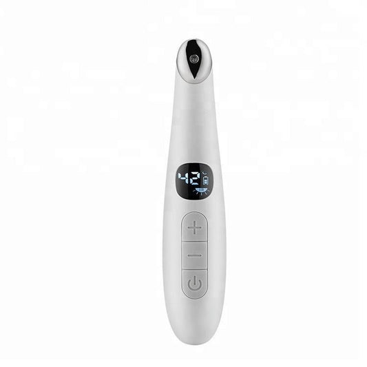 JMT-846858 Aluminum Alloy Eye Massager with Adjustable Temperature and Vibration Therapy