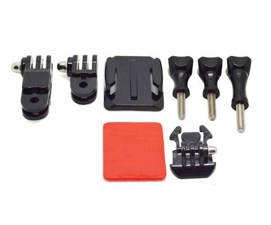 JMT-846986 Helmet Mounting Bracket and Base for Action Cameras - Black