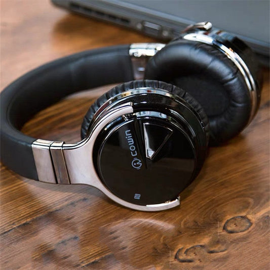 JMT-847114 Active Noise Cancelling Bluetooth Headset with Rotating Earcups and Adjustable Stainless Steel Brace