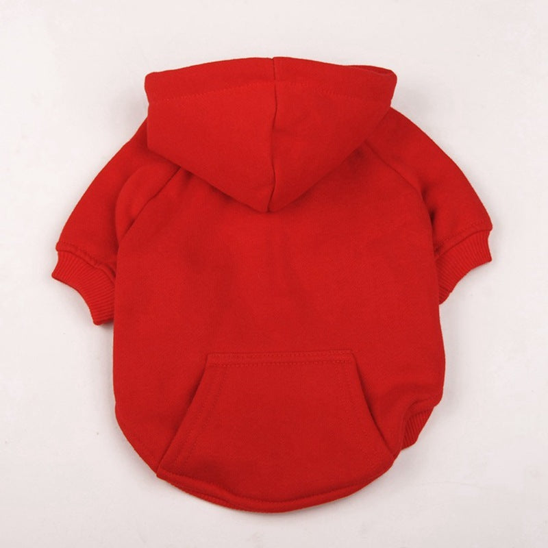 JMT-847242 Cozy Cotton Fleece Hooded Sweater for Dogs - Stylish Winter Jacket