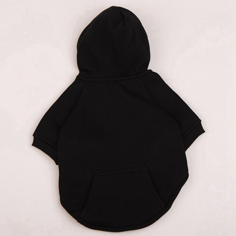 JMT-847242 Cozy Cotton Fleece Hooded Sweater for Dogs - Stylish Winter Jacket