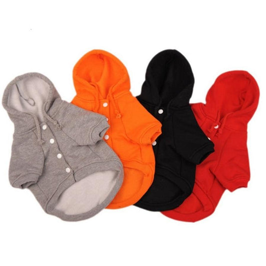 JMT-847242 Cozy Cotton Fleece Hooded Sweater for Dogs - Stylish Winter Jacket