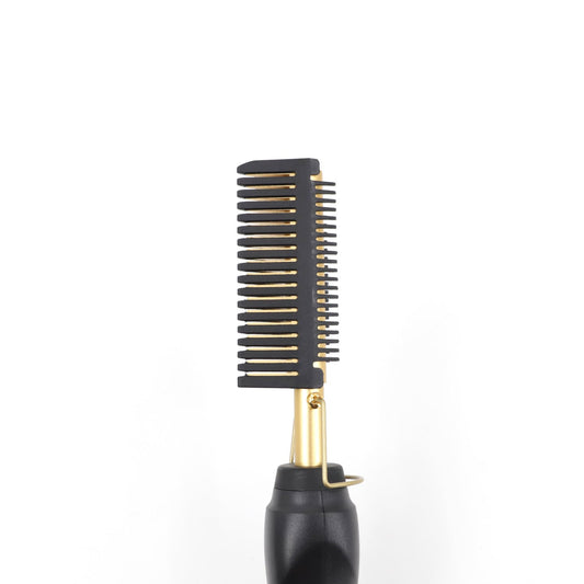 JMT-847754 Electric Hair Straightening and Curling Comb - Dry and Wet Use with Copper Teeth - 29.5cm