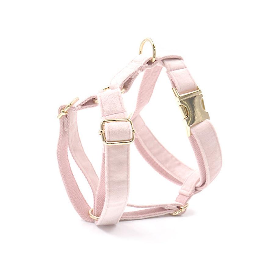 JMT-847946 Pet Outing Chest Strap in Pink Velvet, Black Velvet, Cream Velvet, and Gem Green Velvet - Available in Sizes XS, S, M, and L