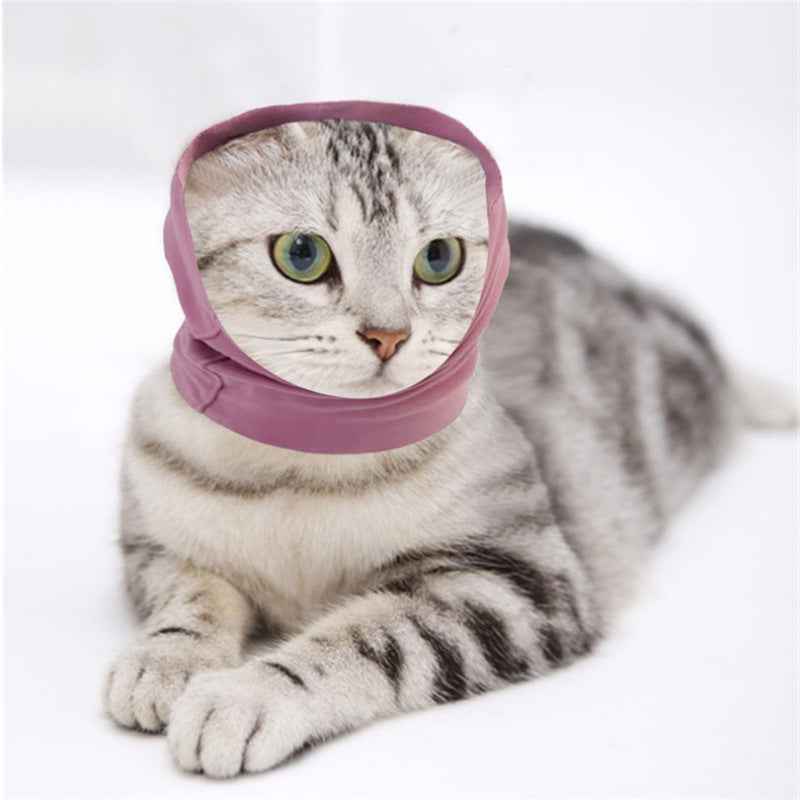 JMT-848074 Soft Cotton Pet Ear Muffs for Dogs and Cats - Anti-Noise and Warm Scarf Style Earmuffs in Pink, Black, and Purple