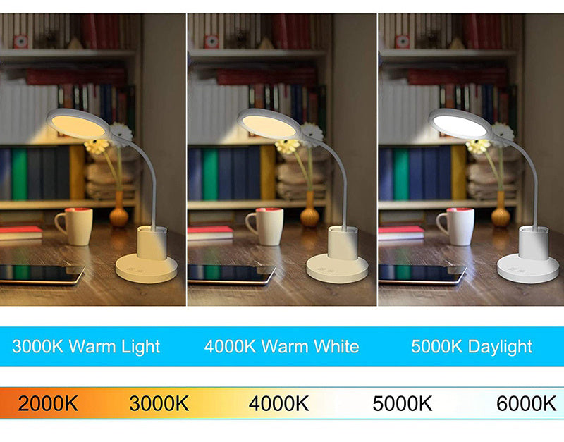 JMT-848714 Rechargeable Plug-in Bedside Lamp with 3 Color Modes and USB Charging Cable