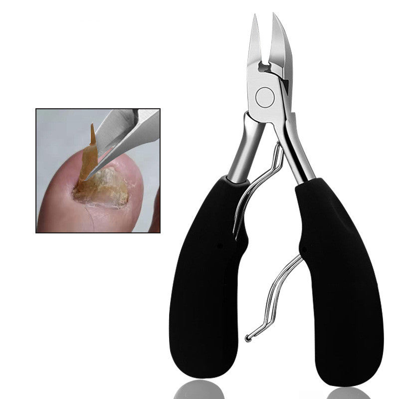 JMT-848906 5-Piece Stainless Steel Nail and Pedicure Tool Set with ABS Rubber Handles