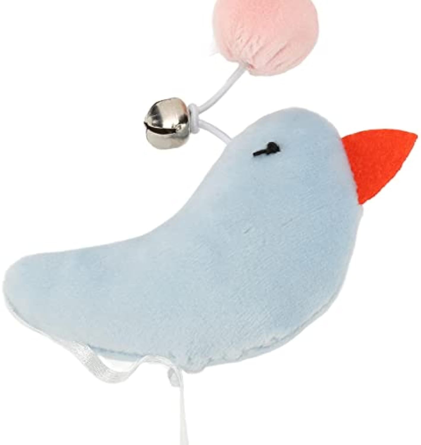 JMT-848906 Flexible Wooden Cat Teaser Stick with Bell and Elastic Rope for Interactive Play - 43cm