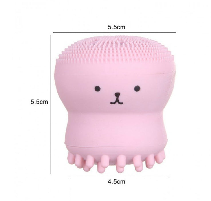 JMT-849034 Octopus-Shaped Silicone Facial Cleansing Brush for Manual Massage and Foaming Cleanse