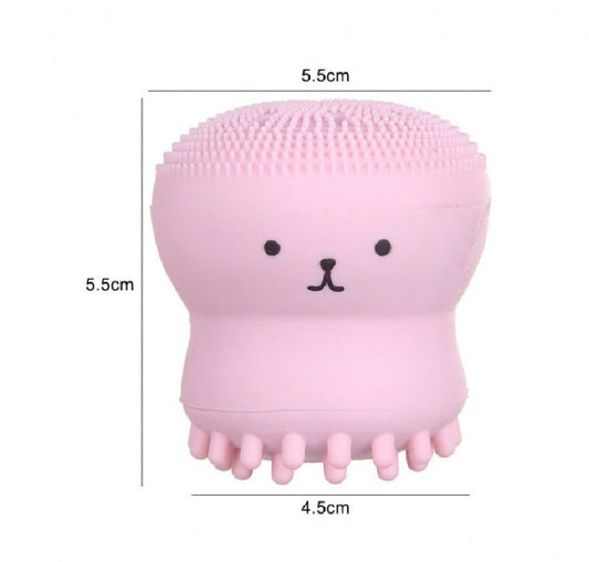 JMT-849034 Octopus-Shaped Silicone Facial Cleansing Brush for Manual Massage and Foaming Cleanse