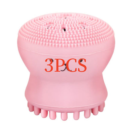 JMT-849034 Octopus-Shaped Silicone Facial Cleansing Brush for Manual Massage and Foaming Cleanse