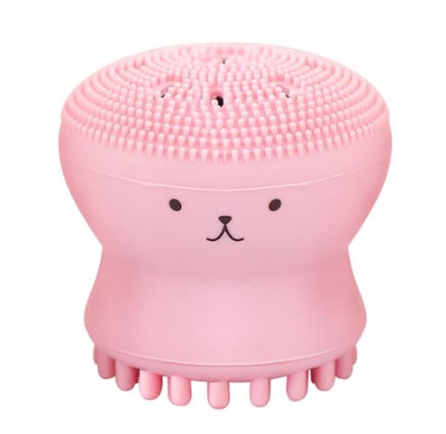 JMT-849034 Octopus-Shaped Silicone Facial Cleansing Brush for Manual Massage and Foaming Cleanse