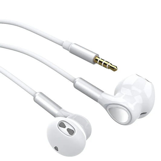JMT-849418 Wired Earphones with 3.5 mm Connector, Microphone, and Volume Control for iPhone