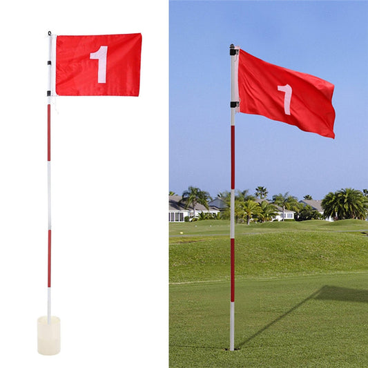 JMT-849610 Three-Section Golf Flagpole for Course Marking and Decoration