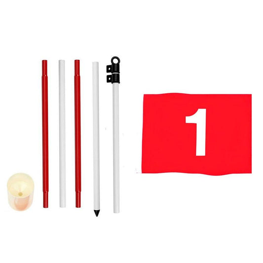 JMT-849610 Three-Section Golf Flagpole for Course Marking and Decoration