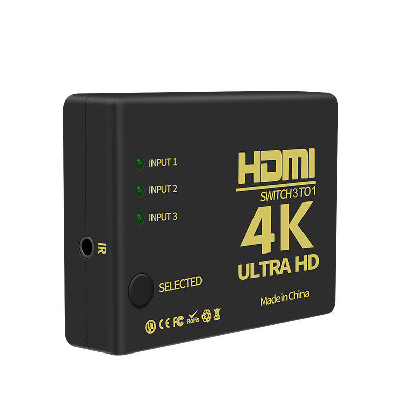 JMT-849930 HDMI 3-Port Video Switcher with 4K Support and Remote Control