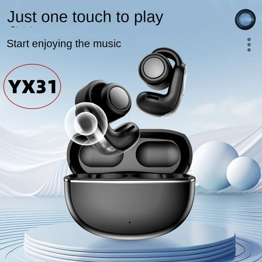 JMT-849930 YX31 Bluetooth Headset with Noise Reduction and LED Battery Indicator - Compact Sports Earphones