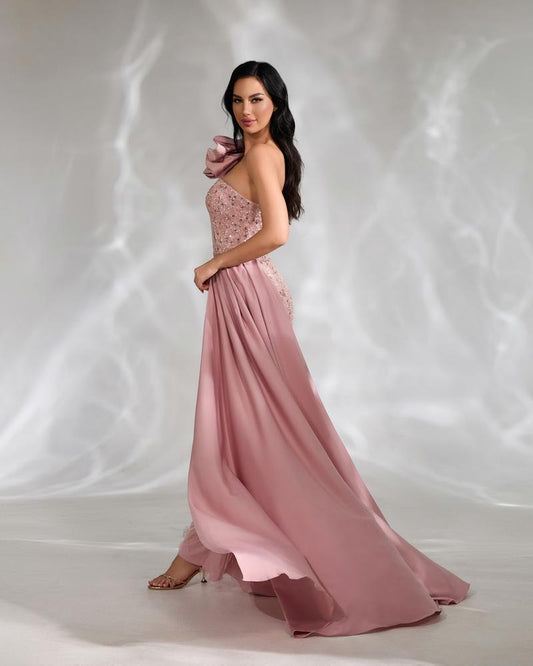 JMT-849994 Elegant Pink Evening Dress for Women - SH0134 Model