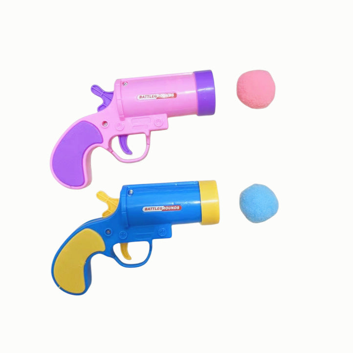 JMT-850058 Interactive Cat Toy Set with Colorful Pompons and Firing Mechanisms