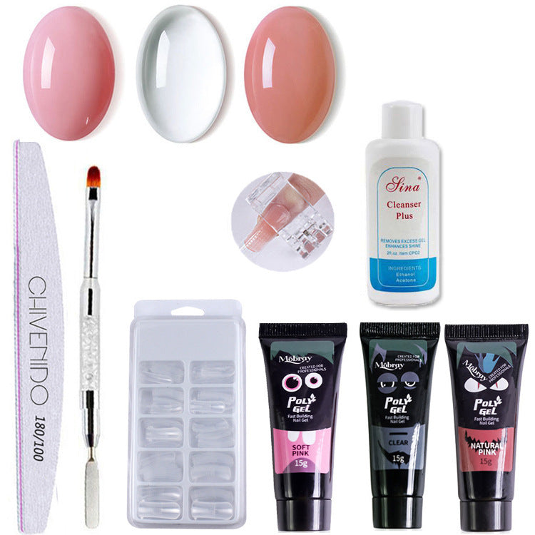 JMT-850058 Nail Art Solid Extension Glue Set - 15ml Phototherapy Gel for Professional Nail Extensions