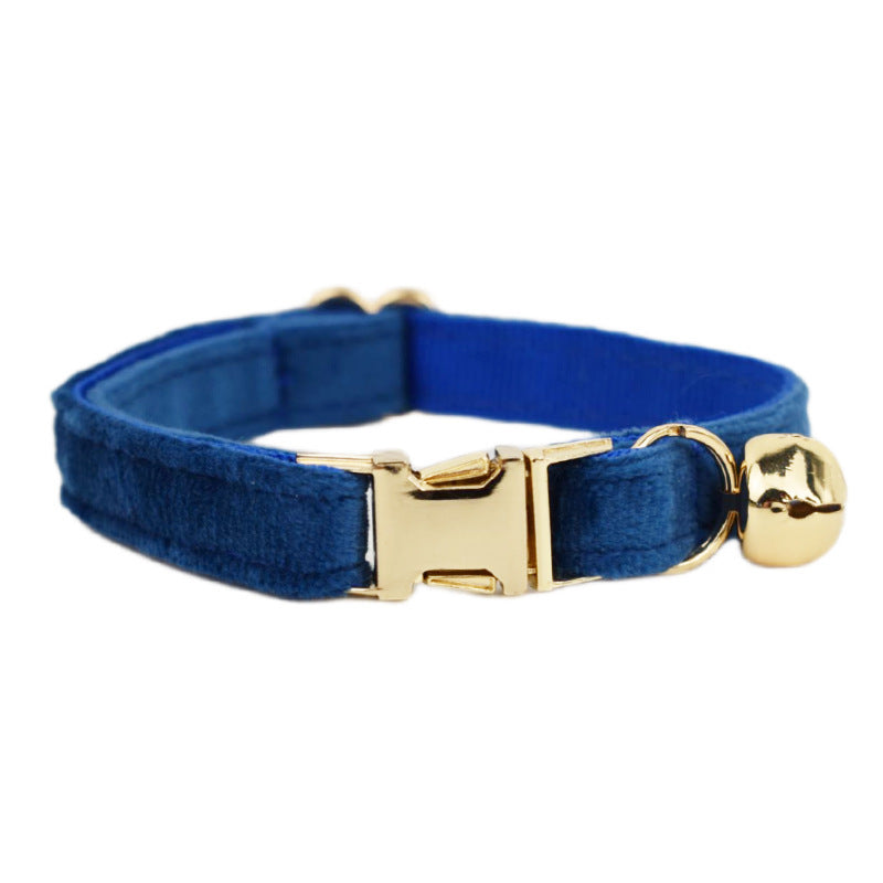 JMT-850570 Lovely Cat Bow and Bell Collar Set - Cotton Material with Cartoon Design - Available in S and L Sizes