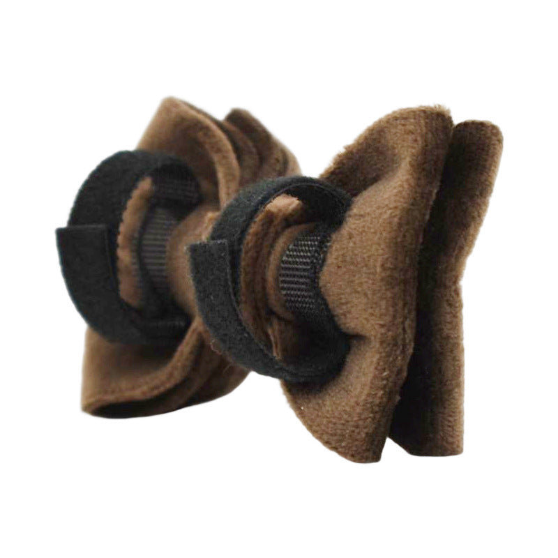 JMT-850570 Lovely Cat Bow and Bell Collar Set - Cotton Material with Cartoon Design - Available in S and L Sizes