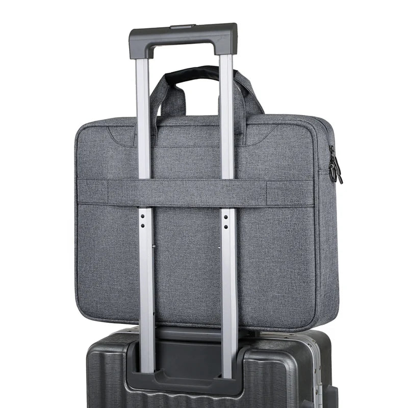 JMT-850634 Business-Style 15.6 Inch Waterproof Oxford Laptop Bag for Portable Computer Use
