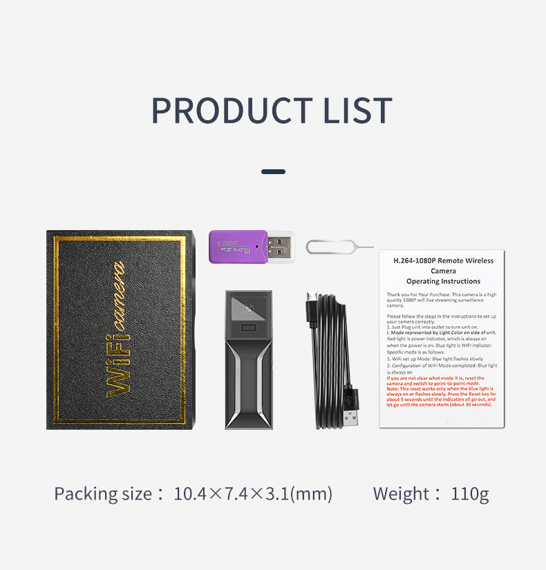 JMT-850826 HD WiFi Sports Camera for Smart Surveillance