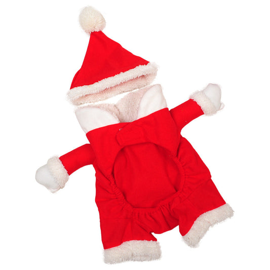JMT-850826 Santa Claus Pet Costume for Dogs and Cats - Fine Brushed Cloth Transformation Outfit