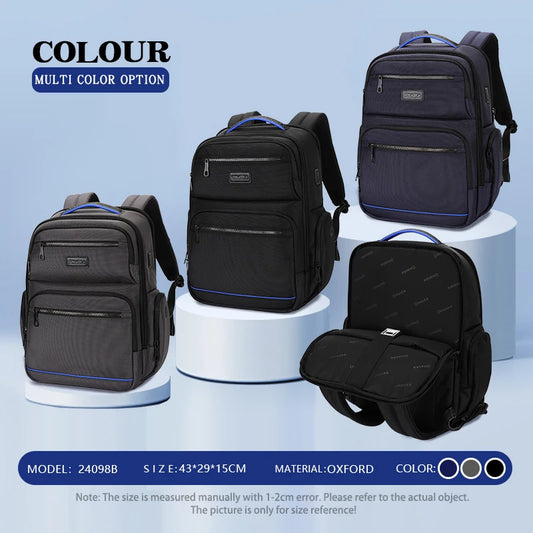 JMT-851082 Oxford Laptop Backpack for Men and Women - 16 Inch Business Backpack with Versatile Storage
