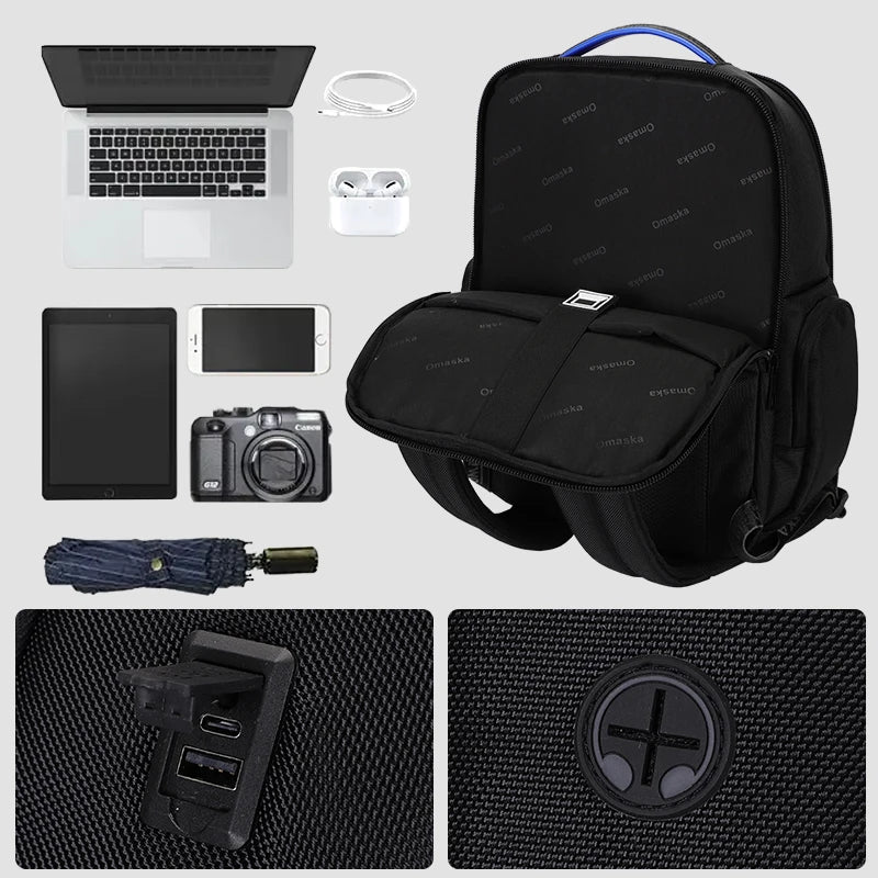 JMT-851082 Oxford Laptop Backpack for Men and Women - 16 Inch Business Backpack with Versatile Storage