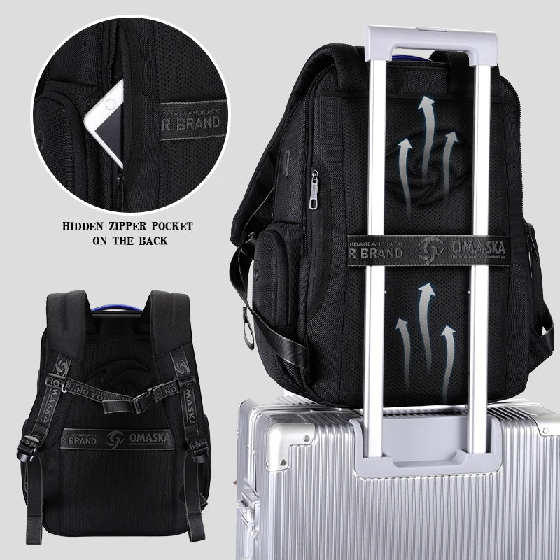 JMT-851082 Oxford Laptop Backpack for Men and Women - 16 Inch Business Backpack with Versatile Storage