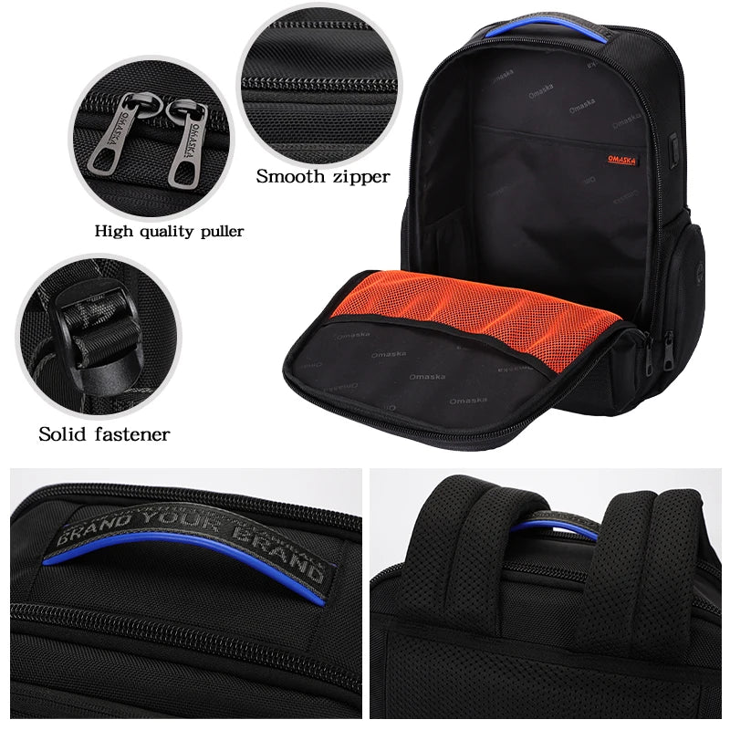 JMT-851082 Oxford Laptop Backpack for Men and Women - 16 Inch Business Backpack with Versatile Storage