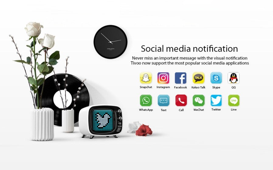 JMT-851082 Portable Bluetooth Speaker with Alarm Clock Functionality