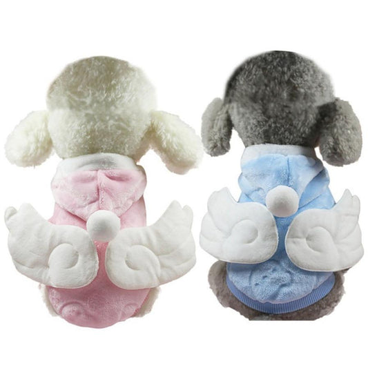 JMT-851530 Cozy Coral Fleece Flannel Coat with Angel Wings Design for All Sizes